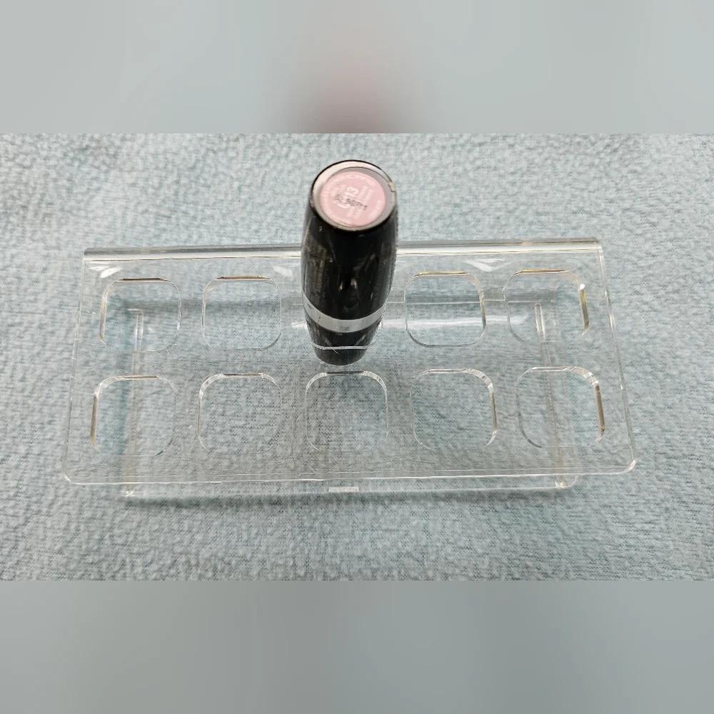 Vintage Avon Lipstick Stand, 10 Slot Acrylic Holder, Lip Color Vanity, NWOT